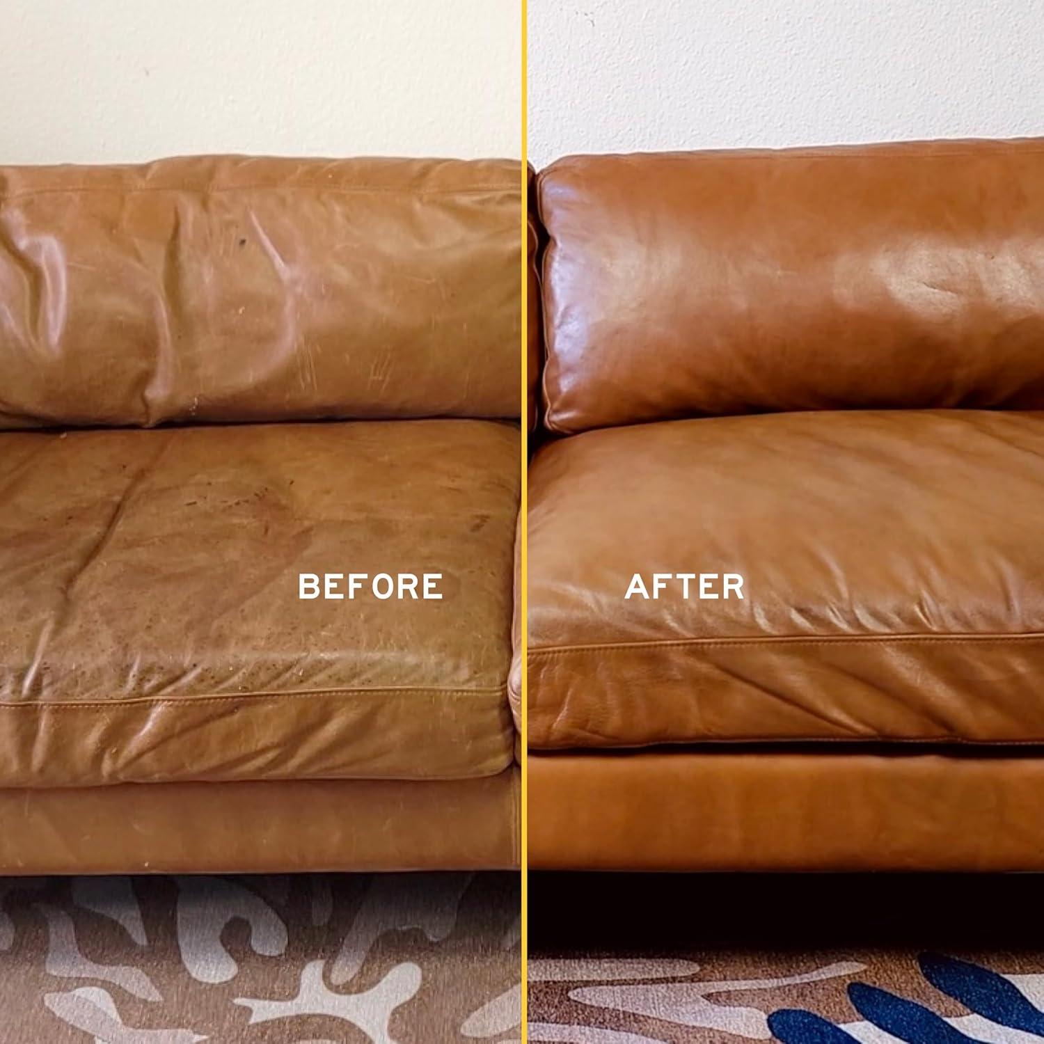 imageLeather Honey Complete Leather Care Kit Cleaner Conditioner 2 Cloths NonToxic Leather Care Made in The USA Since 1968 Restore Couches Car Seats ampamp Interior Jackets Shoes ampamp Bags for Any Color