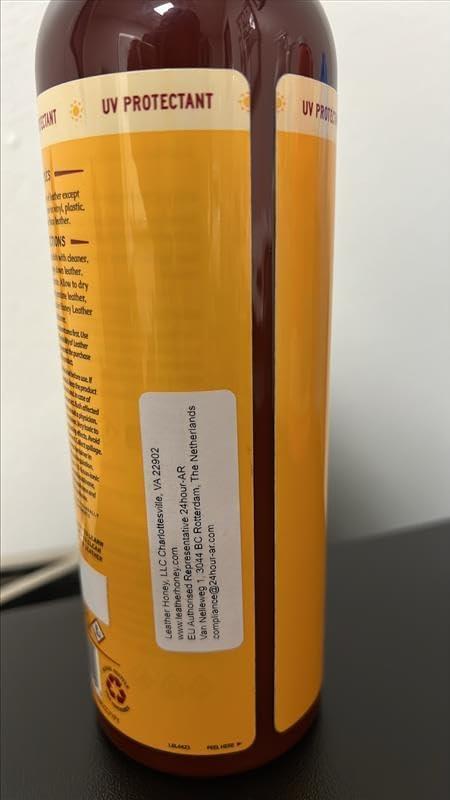 imageLeather Honey Leather Cleaner Spray UV Protectant NonToxic ampamp Made in the USA Since 1968 Cleans ampamp Protects Leather Faux ampamp Vinyl Couches Car Seats Purses Shoes Bags ampamp Tack Safe for Any Color16 Fl Oz Pack of 1