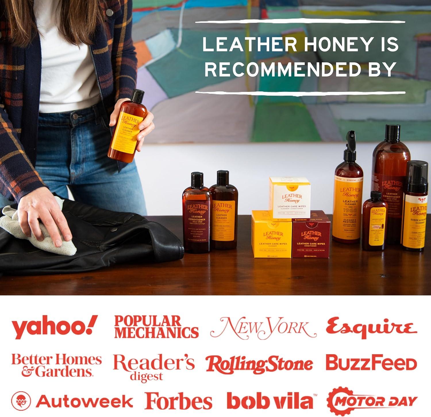 imageLeather Honey Suede Cleaner NonToxic Suede ampamp Nubuck Care Made in the USA Since 1968 Clean and Restore Suede ampamp Nubuck Shoes Boots Jackets Uggs Bags Purses and More Safe for Any Color ampamp White