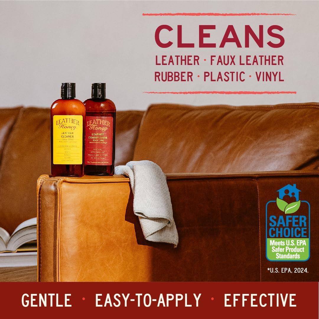 imageLeather Honey Suede ampamp Nubuck Cleaner with 8oz Cleaner