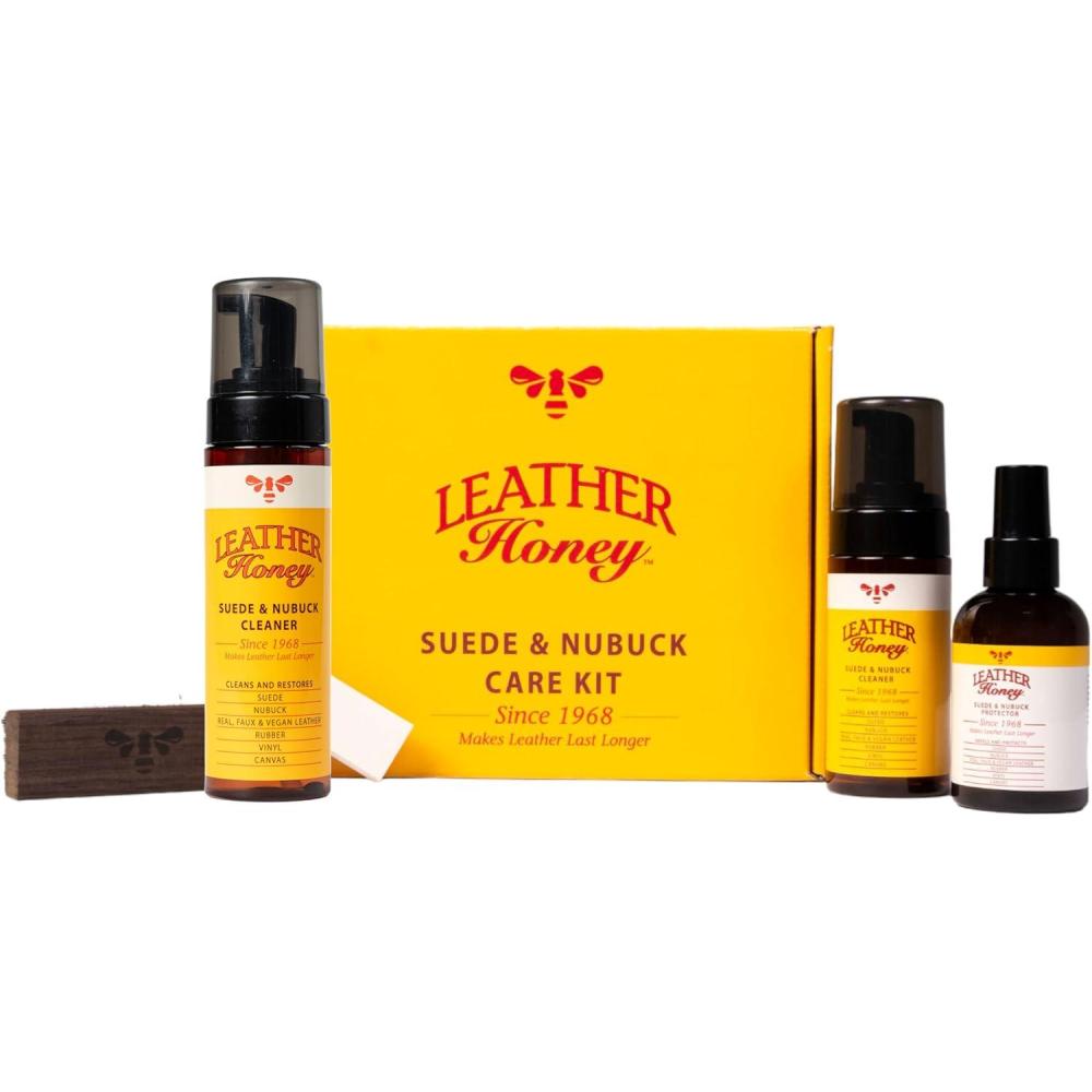 imageLeather Honey Suede ampamp Nubuck Cleaner and Care Kit
