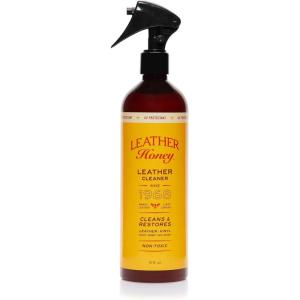 Leather Honey Leather Cleaner Spray: UV Protectant, Non-Toxic & Made in the USA Since 1968. Cleans & Protects Leather, Faux & Vinyl – Couches, Car Seats, Purses, Shoes, Bags & Tack. Safe for Any Color(16 Fl Oz (Pack of 1))