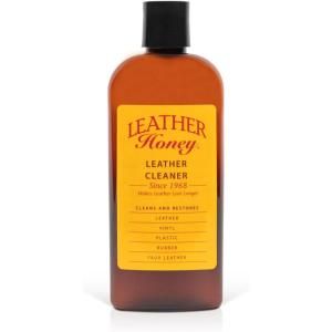 Leather Honey Leather Cleaner Spray: UV Protectant, Non-Toxic & Made in the USA Since 1968. Cleans & Protects Leather, Faux & Vinyl – Couches, Car Seats, Purses, Shoes, Bags & Tack. Safe for Any Color(8 Fl Oz (Pack of 1))