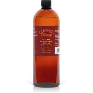 Leather Honey Leather Conditioner, Non-Toxic & Made in the Usa Since 1968. Protect & Restore Leather Couches & Furniture, Car Interiors, Boots, Jackets, Shoes, Bags & Accessories. Safe for Any Colors(32 Fl Oz (Pack of 1))