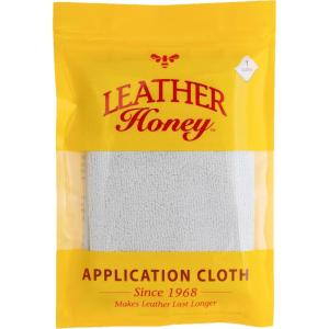 Leather Honey Lint-Free Application Cloth: Microfiber Cloth for Use with Leather Conditioner and Cleaner. Made in The USA Since 1968