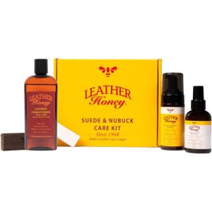 Leather Honey Suede & Nubuck Care Kit with 8oz Conditioner