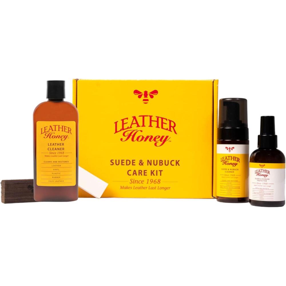 imageLeather Honey Suede ampamp Nubuck Care Kit with 8oz Cleaner