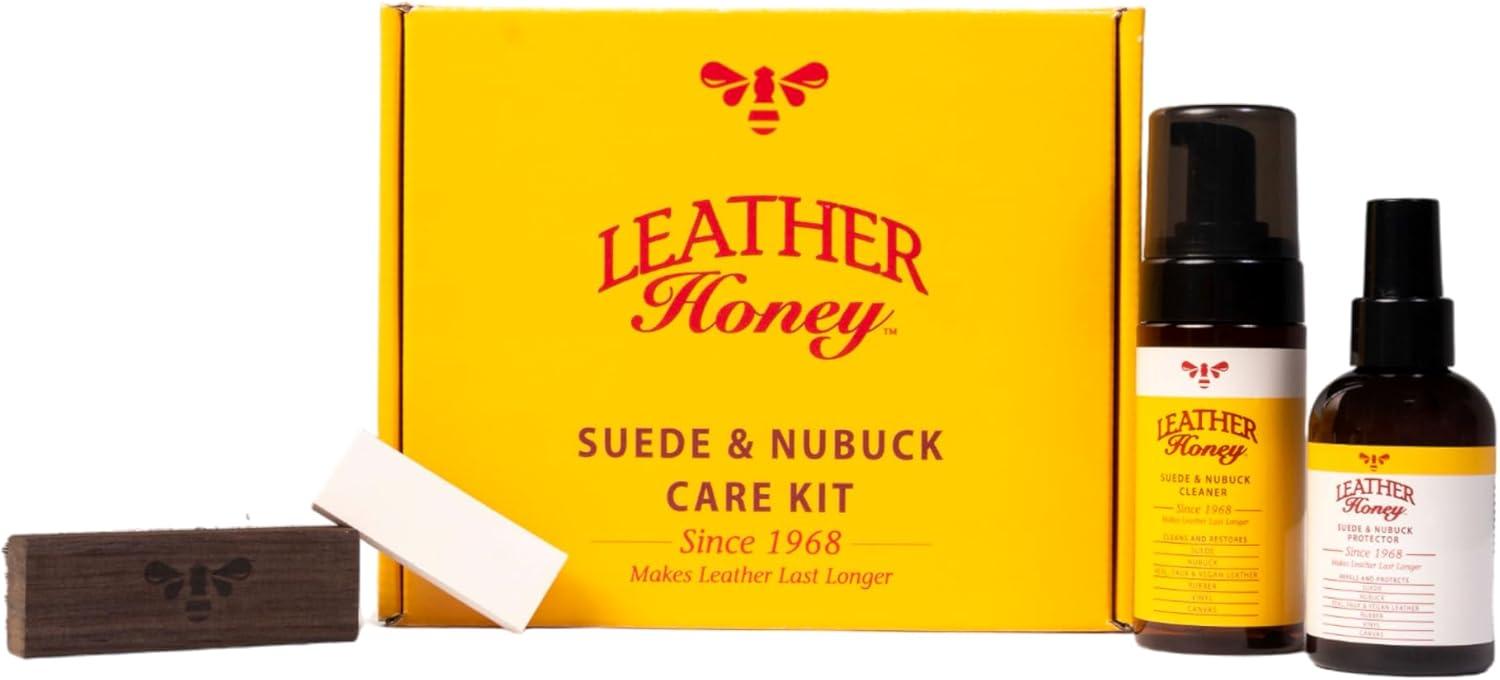 image:imageLeather Honey Suede amp Nubuck Care Kit with Leather Care Combo Wipes