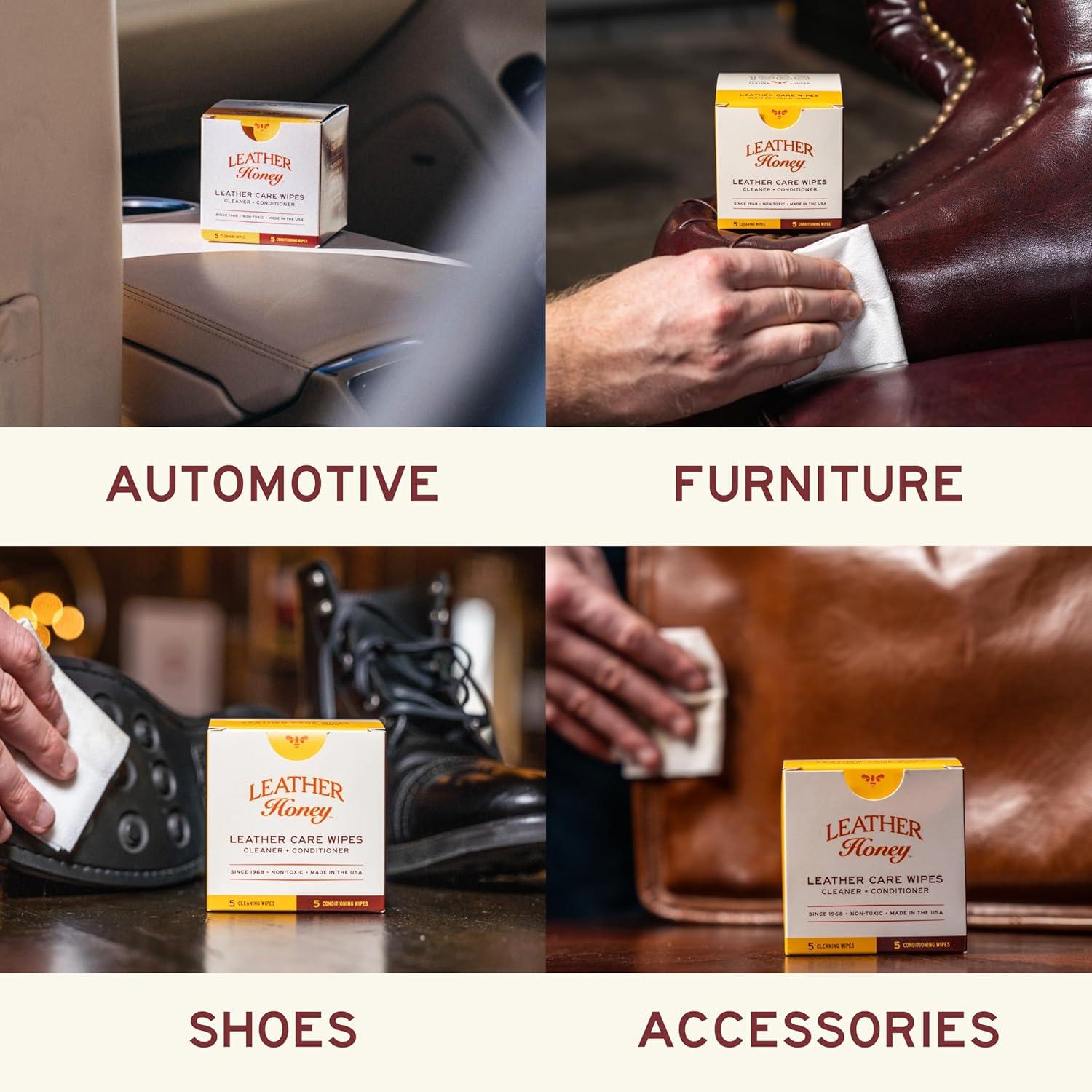 image:imageLeather Honey Suede amp Nubuck Cleaner with Leather Care Combo Wipes