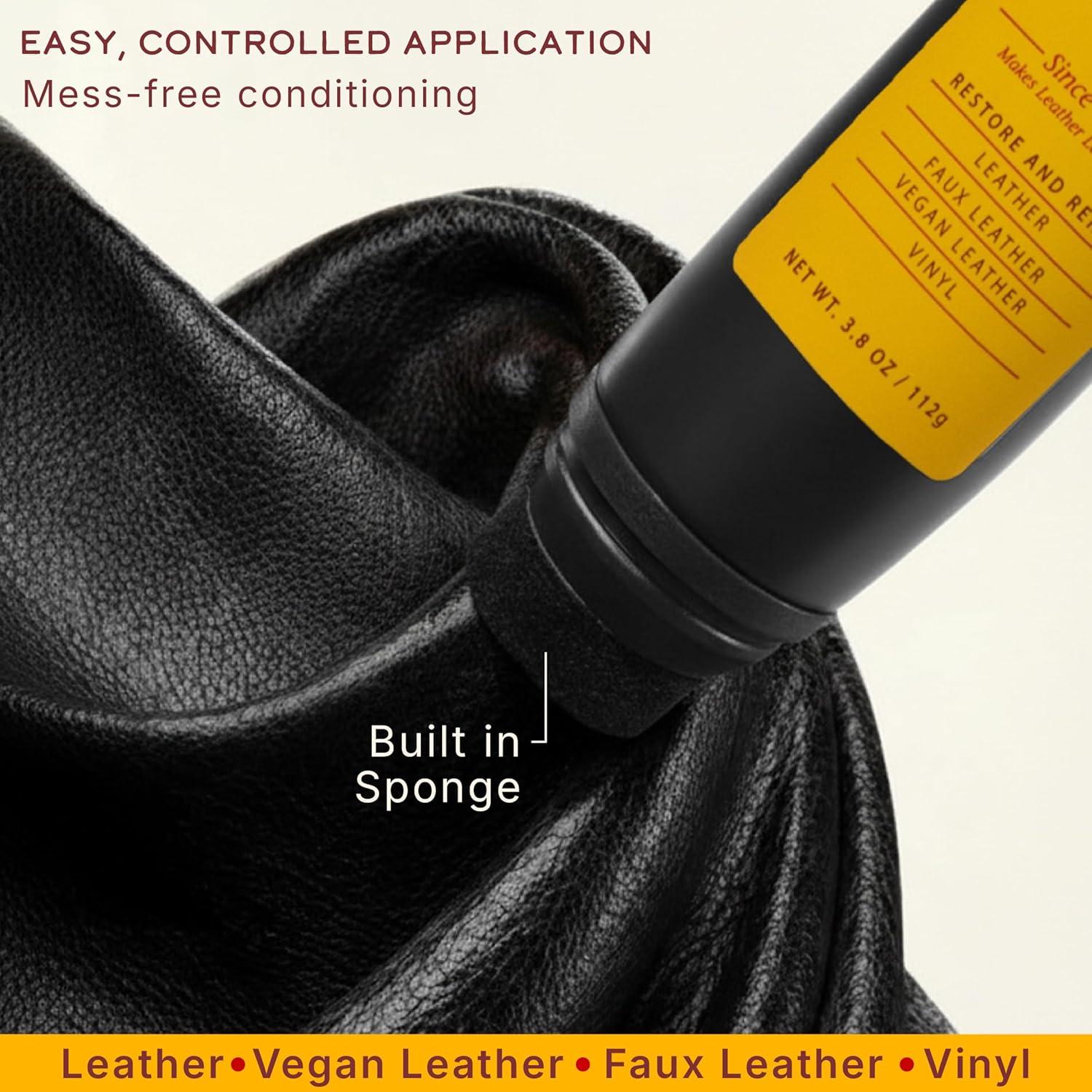 image:imageLeather Honey Black Recoloring Balm Color Restorer and ScratchScuff Remover for Furniture Couches Shoes amp Boots Auto Interiors and AccessoriesBlack