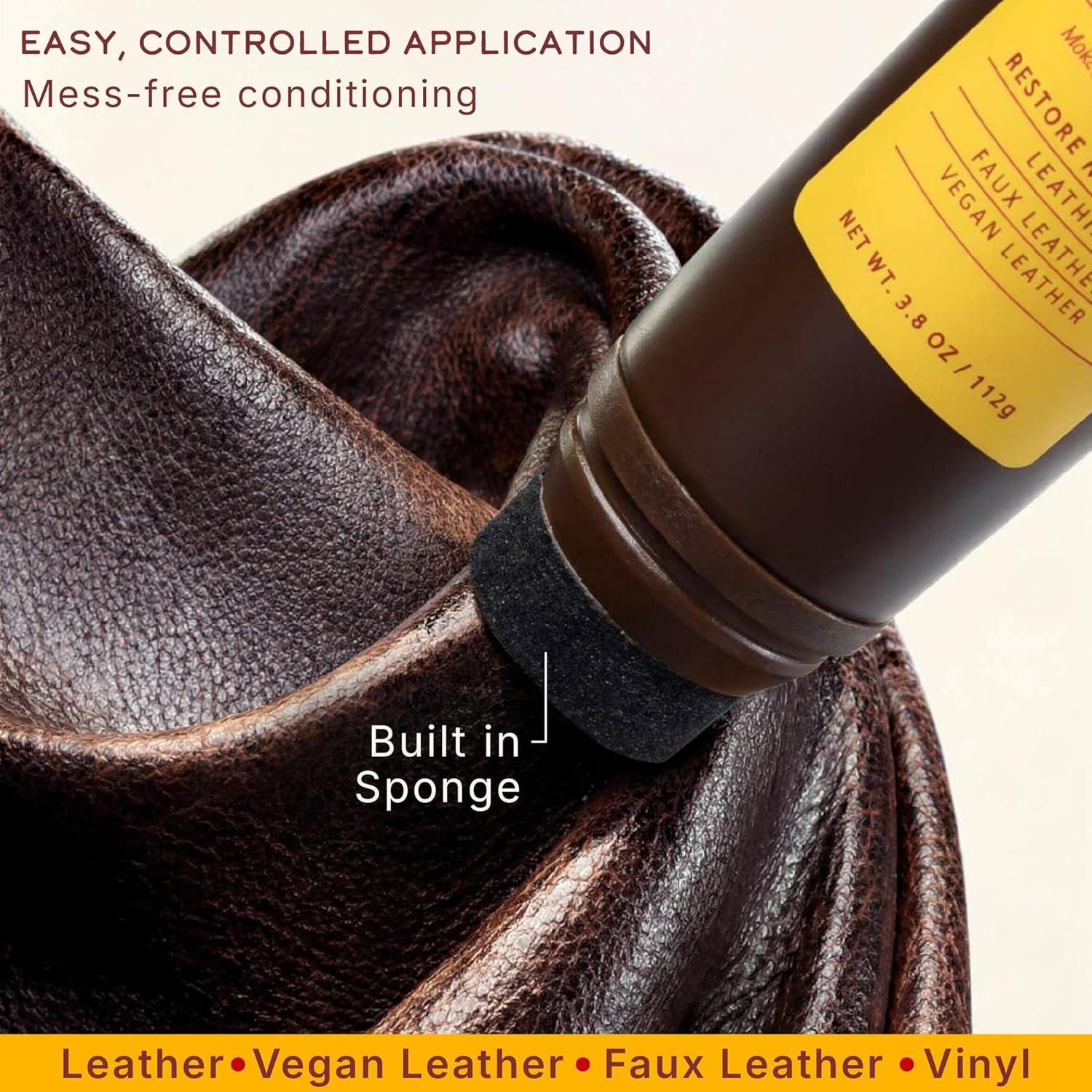 image:imageLeather Honey Black Recoloring Balm Color Restorer and ScratchScuff Remover for Furniture Couches Shoes amp Boots Auto Interiors and AccessoriesBrown