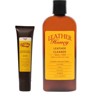 Leather Honey Brown Recoloring Balm & 8oz Cleaner